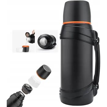 Termoska TERMOSKA z nerezové oceli 2.5L ČERNÝ NA KÁVU/ČAJ, termoska turistická