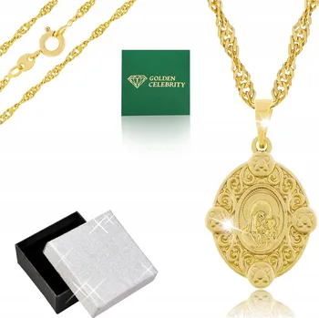 Náhrdelník ZLATÝ NÁHRDELNÍK + PŘÍVĚSEK MEDAILON 18K DÁREK