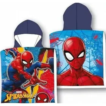 PLÁŽOVÁ OSUŠKA PONČO Spiderman 55x110 cm