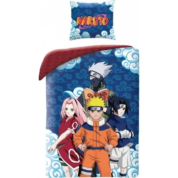 Povlečení Halantex Naruto 140 x 200, 70 x 90 cm zipový uzávěr