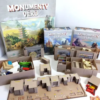 Příslušenství k deskovým hrám Inserty HERMAN Monumenty věků / World Wonders