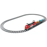 iM.Master Stavebnice vlak červený s auty 53,6x12x6 cm - expresní doprava