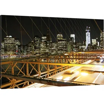 Obraz OBRAZ NA PLÁTNĚ BROOKLYN MOST 100x70 800 VZORŮ