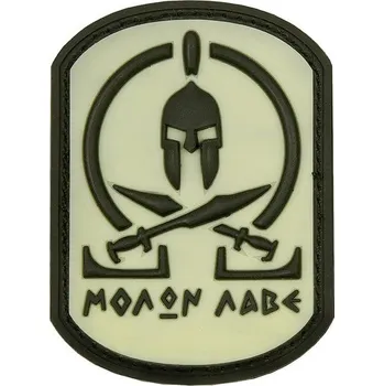 Příslušenství pro sportovní střelbu 101INC nášivka MOLON LABE plast velcro SNOW