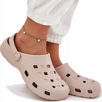 Dámské žabky LEHKÉ DÁMSKÉ NAZOUVÁKY ŽABKY LEMIGO 806 BÉŽOVÁ 41