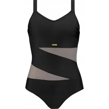 Dámské plavky Self Plavky Fashion15 926V 19 černé 4XL