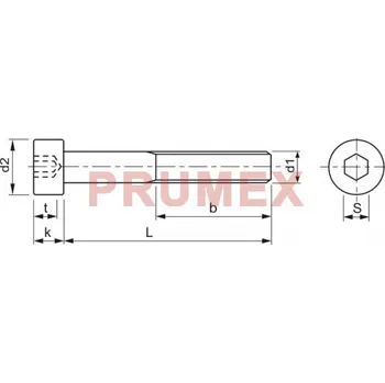 Šroub Šroub válcová nízká hlava- inbus DIN 7984 M8x35-8.8