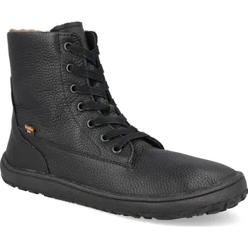 Dívčí zimní obuv Barefoot zimní boty Froddo - Tex Laces Black černé Velikost: 36