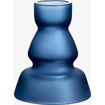 Svícen Preciosa Skleněný Svícen z českého křišťálu Preciosa, antik modrá