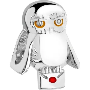 Přívěsek Stříbrný přívěsek Beads se smaltem - Harry Potter, sova Hedvika, Warner Bros. Discovery - WB538-8608