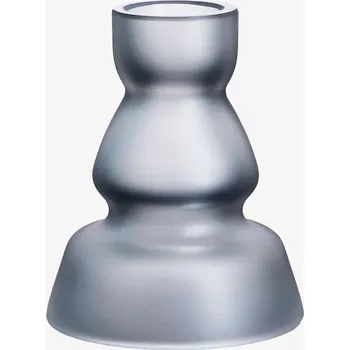 Svícen Preciosa Skleněný Svícen z českého křišťálu Preciosa, šedá mat