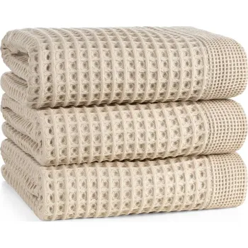 Ručník Bavlněný ručník MELO v béžové barvě Rozměr ručníku: 70x140cm