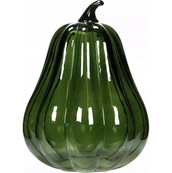 Obraz FIGURKA DÝNĚ SKLENĚNÁ ZELENÁ VELKÁ skandinávská dekorace Halloween 20 cm