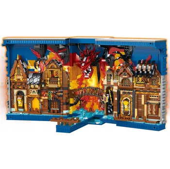 ostatní stavebnice STAVEBNICE REOBRIX THE SHIRE BOOK HOBBIT VLOŽKA MEZI KNIHY 3398 DÍLKŮ