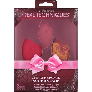 Kosmetická sada Real Techniques Makeup Sponge Miracle Complexion Sponge houbička na make-up 1 ks + Miracle Air Blend Sponge houbička na make-up 1 ks + Miracle Concealer Sponge houbička na korektor 1 ks kosmetická sada