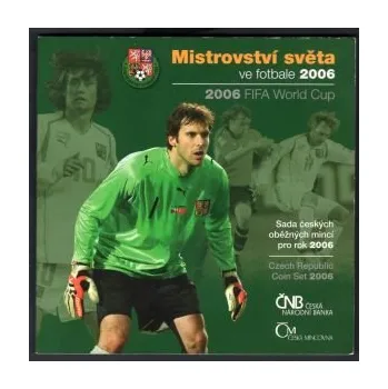 ČESKO. Sada oběžných mincí 2006. Mistrovství světa ve fotbale. b.k.
