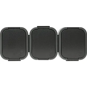 Elektrická zásuvka Abex Trojitá zásuvka NT-316B2 3x2P+Z IP54 Šedo-černá 1 ks