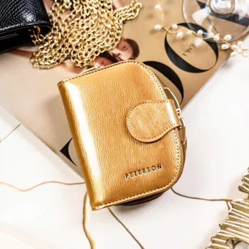 Dámská kožená peněženka zlatá - Peterson Gracie zlatá