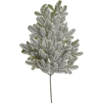 umělá květina Zasněžená větvička jehličí 65 cm