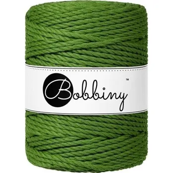 Příze Bobbiny 3PLY Macramé Rope 5 mm 100 m Moss Green Šňůra