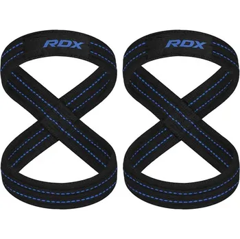 Fitness rukavice Vzpěračské trhačky RDX W8 "osmička" modré S