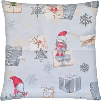 Polštář Bavlněný vánoční polštář 040 CHRISTMAS TIME 100% bavlna 40x40 cm, Mybesthome Varianta: Povlak na polštář s výplní, 40x40 cm