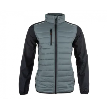 Pánská softshellová bunda Prošívaná outdoorová bunda IRIS šedo/černá, M