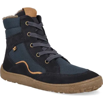 Dívčí zimní obuv Barefoot zimní boty Froddo - Wool Tex Grow Dark blue tmavě modré Velikost: 40