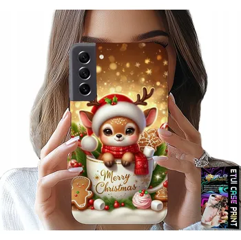 Pouzdro na mobilní telefon POUZDRO PRO SAMSUNG GALAXY S22 - SOB VÁNOČNÍ VZOR SOBŮ