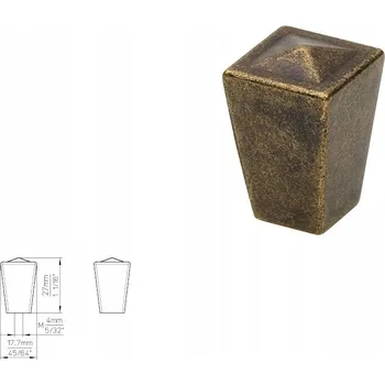 Nábytkové kování Nábytková úchytka SIRO 1548-18ZN10 stará mosaz