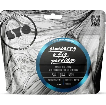 Dehydrované jídlo Lyo food Kokosová ovesná kaše s borůvkami