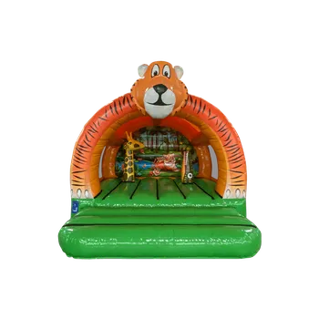 Skákací hrad Skákací hrad „ÚČKO“ | Kompaktní PVC hrad pro děti 2–6 let – certifikovaný dle ČSN EN 14960 TÉMATIKA: Tygr