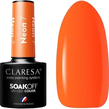 Lak na nehty NEONOVÝ ORANŽOVÝ UV/LED HYBRIDNÍ LAK NA NEHTY