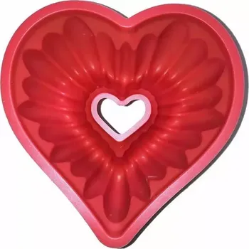 Forma na pečení Zaparkorun Silikonová forma na bábovku ve tvaru srdce