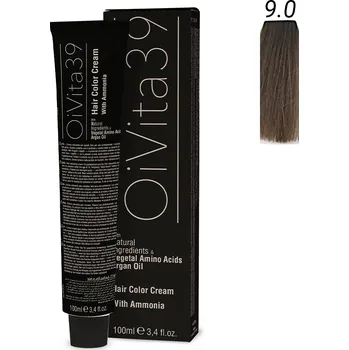 Barva na vlasy OiVita39 Hair Color Cream with Ammonia 9.0 - Profesionální krémová barva na vlasy s amoniakem 100 ml
