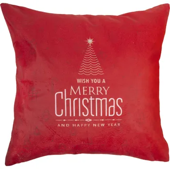 Polštář Vánoční polštář XMAS - MIRACLE červená 40x40 cm mikrovlákno Varianta: Povlak na polštář, 40x40 cm