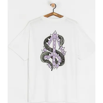 Pánské tričko Volcom Snake Peace Lse (white) XL, bílá