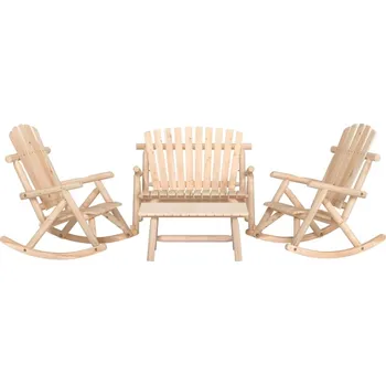 Zahradní lavice zahrada-XL 4dílná sada zahradního nábytku masivní smrkové dřevo 3185525