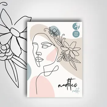 Dámské punčochy PUNČOCHY SAMODRŽÍCÍ NADOTEC RADOSTI 20 DEN Béžové - S (1-2)