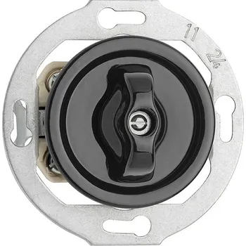 vypínač Porcelánový otočný vypínač modul žaluzie černý