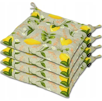 Podsedák Sada POLŠTÁŘŮ NA ŽIDLE 35x35 s vázáním, 4 ks