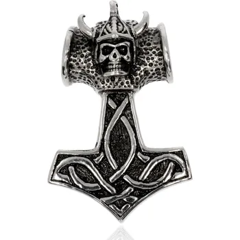 Přívěsek Zlatnictví Helios Ocelový průvlekový přívěsek s lebkou