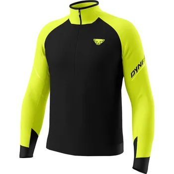 Pánská mikina Mikina Dynafit Alpine Longsleeve 1/2 Zip ultra yellow 2026 Barva: černá / žlutá, Velikost: S