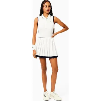 Dámské šaty Dámské šaty Lacoste Tennis Dress with Ultra-Dry Liner Flour/Navy Blue M