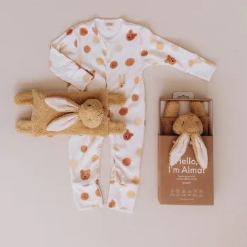 plyšák WOOLY ORGANIC Nahřívací polštářek Zajíček Amber