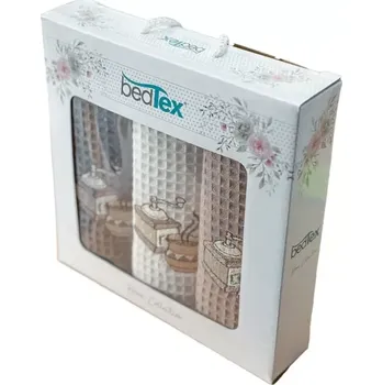 Utěrka Dárková sada vaflových utěrek 3 ks - MLÝNEK NA KÁVU 3 ks