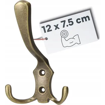 Věšák DVOJITÝ NÁBYTKOVÝ VĚŠÁK VELKÝ PATINA