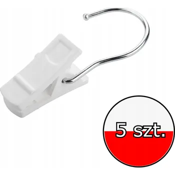 Věšák Věšák s klipy - 5 ks bílé klipové ramínko