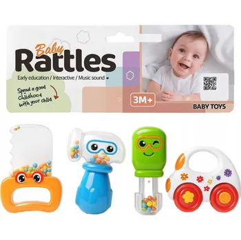 CHRASTÍTKO SADA CHRASTÍTEK S KULIČKAMI NÁŘADÍ BAREVNÉ SENZORICKÉ