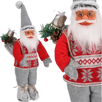 Vánoční dekorace SVATÝ MIKULÁŠ FIGURKA SKANDINÁVSKÁ DEKORACE VÁNOČNÍ OZDOBA